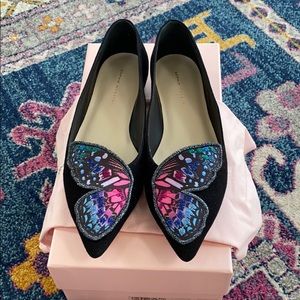 Sophia Webster Bibi butterfly flat. Size 39.5